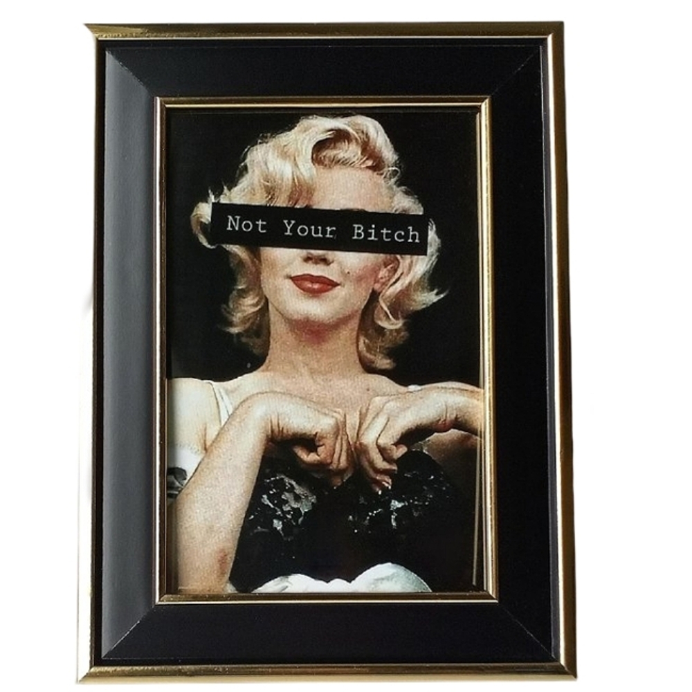 Marilyn Monroe Not Your Bi@th Vintage Feminist Fem Trendy Fashion Beauty Art